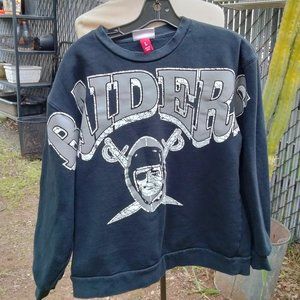 MITCHELL & NESS RAIDERS Sweatshirt NFL Throwbacks Used Large